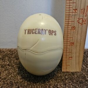 Arby's 2001 Discovery Kids Paleo Puzzles Triceratops Dinosaur EGG ONLY Meal Toy
